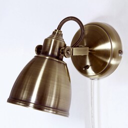 Markslöjd Kinkiet FJÄLLBACKA, możliwość ściemniania, brązowy / mosiężny,