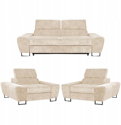 Zestaw mebli wypoczynkowych salonu Savio Sofa 2os fotele