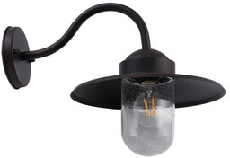 Zewnętrzna Lampa Lindby, Bilma, ściemnialny, brąz rdzawy, balkon,