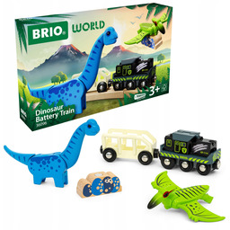 Brio World Zestaw Dino z pociągiem na baterie