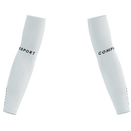 COMPRESSPORT Rękawki kompresyjne ARMFORCE white