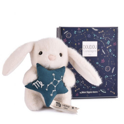 DOUDOU Pluszowy królik ze znakiem zodiaku 12 cm