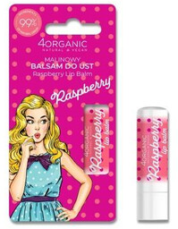 4organic Pin-up Girl naturalny balsam do ust Raspberry