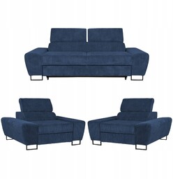 Zestaw mebli wypoczynkowych salon Savio Sofa 2os fotele