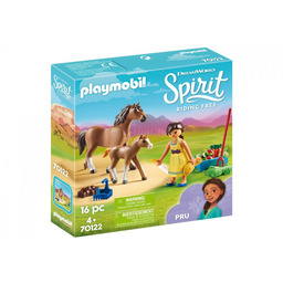 Playmobil, zestaw figurek Pru z koniem i źrebakiem