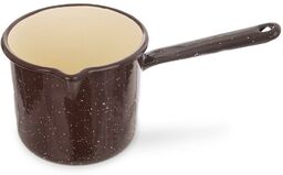 Rondel emaliowany brązowy BROWN 12 cm, 1,2 l