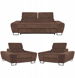 Zestaw mebli wypoczynkowych salonu Savio Sofa 2os fotele