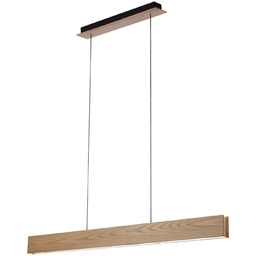 Lampa wisząca drewniana brązowo-czarna 120cm AZ2700 z serii