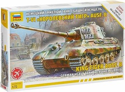 Zvezda 500785023 500785023-1:72 King Tiger, plastikowy zestaw