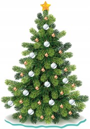 Naklejki świąteczne CHOINKI na szybę ŚCIANĘ 70cm /NaklejkiOzdobne.pl