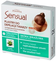 JOANNA Sensual Plastry do depilacji twarzy - skóra