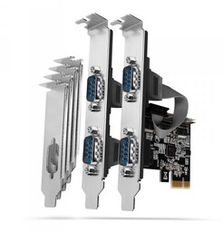 AXAGON PCEA-S4N Kontroler PCIe 4x port szeregowy RS232