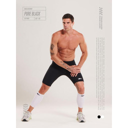 ZEROD Spodenki triathlonowe męskie RACER SHORTS pure black