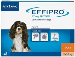 EFFIPRO Spot-On pies S 2-10 kg (pipeta 4