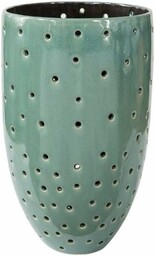 Fink TABITA latarnia, ceramika, zielony, 13 cm