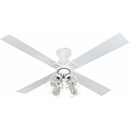 Wentylator sufitowy z oświetleniem DaxtonFan Magnolia Loft biały