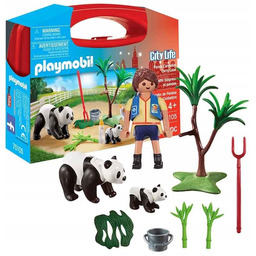 PLAYMOBIL 70105 Panda w Zoo Chłopiec w Walizce