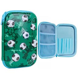 PIŁKA NOŻNA FOOTBALL PIÓRNIK SZKOLNY 3D DZIECI POP