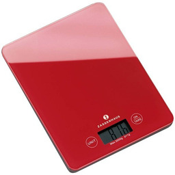 Zassenhaus BALANCE Elektroniczna Cyfrowa Waga Kuchenna - Czerwona