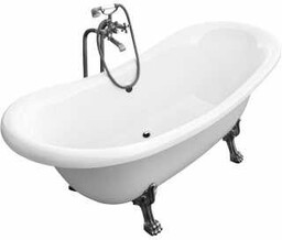BESCO WKA-190W+CH AMELIA wanna wolnostojąca nogi chrom 190