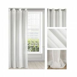EUROFIRANY Firana ELICIA 140x250 cm biała przelotki