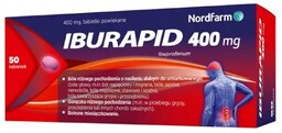 IBURAPID 400mg, 50 tabletek