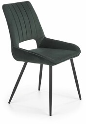K404 krzesło ciemny zielony (tkanina velvet) halmar