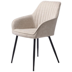 Krzesło do jadalni Nolan z podłokietnikami, beżowe (50790000)