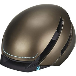 Cratoni Kask rowerowy C-Loom, brązowy (brązowy/niebieski gumowy), rozm.
