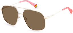 Okulary POLAROID PLD6173S10ASP. Okulary przeciwsłoneczne, Kolor beżowy. Unisex.