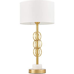 GLAMOUR LAMPA NOCNA Z MARMUREM BIAŁA AZZARIA