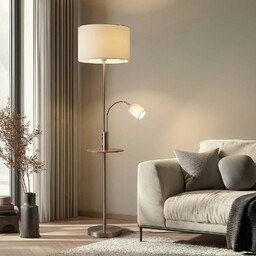 Lampa stojąca Aovan Lindby, aluminiowy / szary /