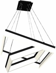 Wisząca LAMPA geometryczna NERO ML082 Milagro kwadratowa OPRAWA