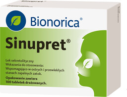 Sinupret, 100 tabletek