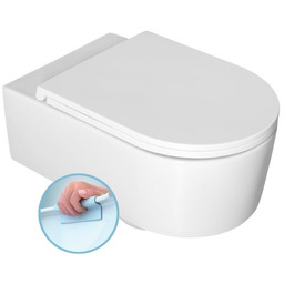 Miska WC wisząca Rimless, 36x53,5cm + deska SLIM,