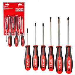 Zestaw Komplet Wkrętaków Śrubokrętów Płaskich Pz Sl 6SZT