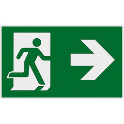 Metafranc Tabliczka informacyjna Symbol: drzwi ewakuacyjne z prawej