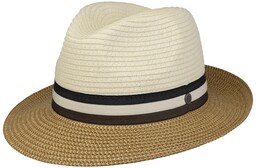 Kapelusz Słomkowy Style-Mix Fedora by bugatti, naturalny, L