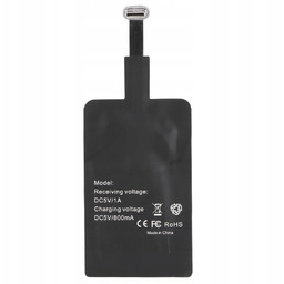 Adapter Qi Odbiornik Ładowania Indukcyjnego Usb-c