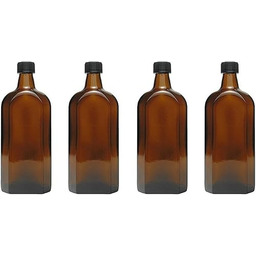 mikken - 4 butelki na lekarstwa z brązowego