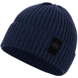 Czapka zimowa PIT BULL VELCRO LOGO granatowa