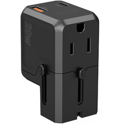 Ładowarka Uniwersalna podróżna USB-C USB-A PD 20W wtyczki