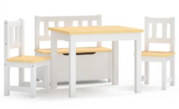 Elior Biało-beżowy 4-częściowy zestaw dziecięcy C1-F90