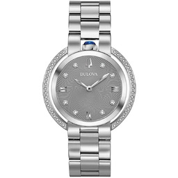 Zegarek BULOVA 96R219. Kwarcowy, Kolor szary. Kobieta.