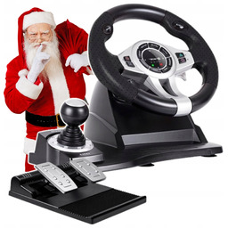 Kierownica Do Gier z pedałami Zestaw skrzynia biegów