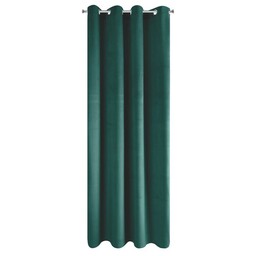 Eurofirany Zasłona 140x250 turkusowa ciemna welurowa gotowa