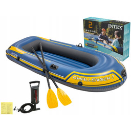 Ponton Wędkarski Challenger 2os. Intex Pompka Wiosła 68367