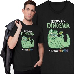 Koszulka T-Rex Park Jurajski Dinozaur Unicorn Jednorożec