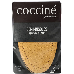 Coccine Brązowe Półwkładki Peccary & Latex
