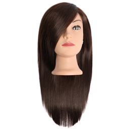 Efalock, główka fryzjerska, treningowa Emotion Dina, włosy naturalno-syntetyczne,